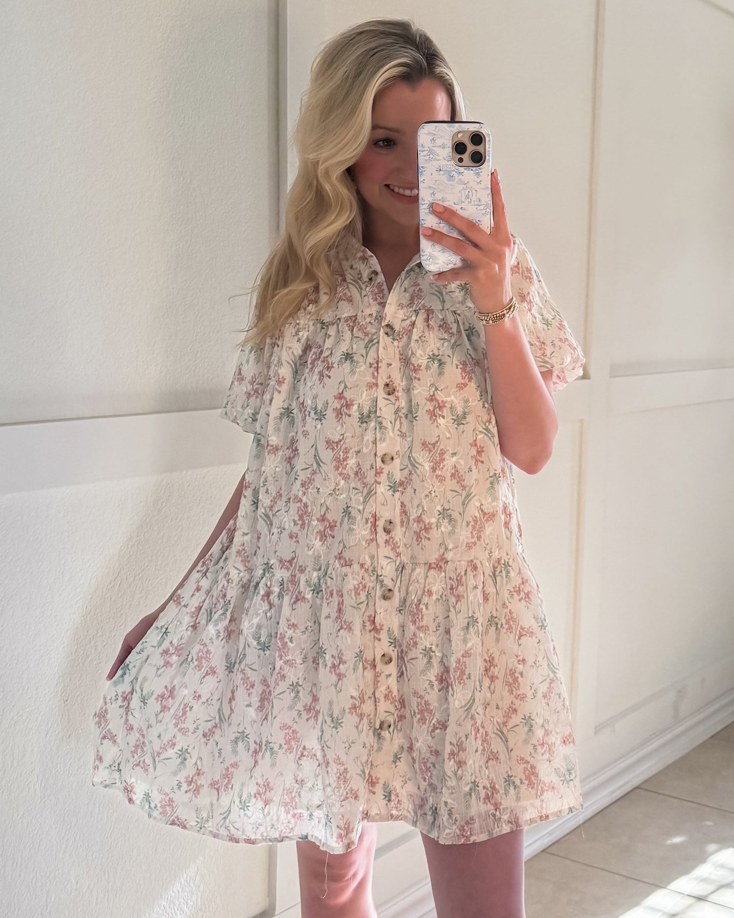 Sagey Chic Embroidered Mini Dress
