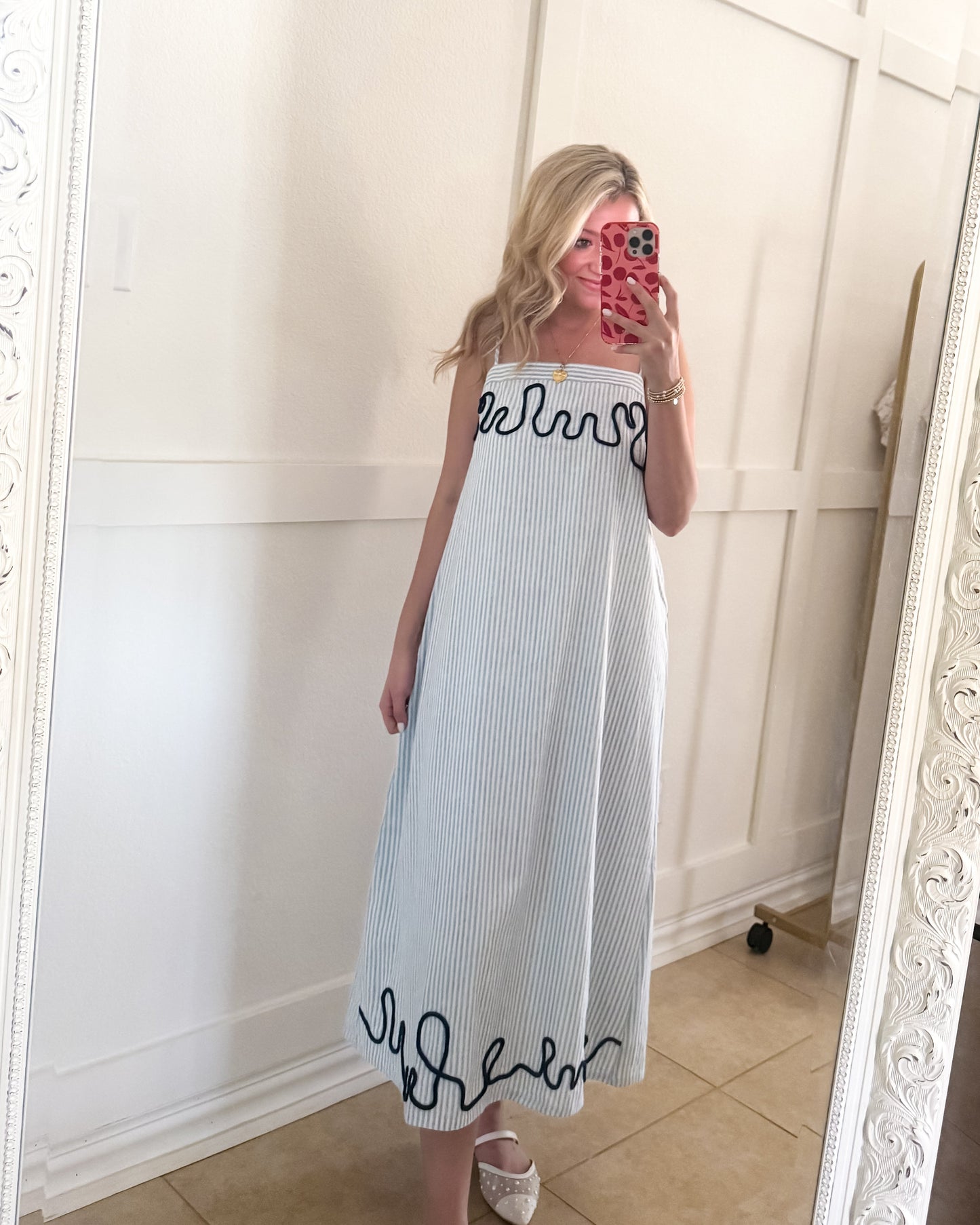 Seas The Day Striped Sundress