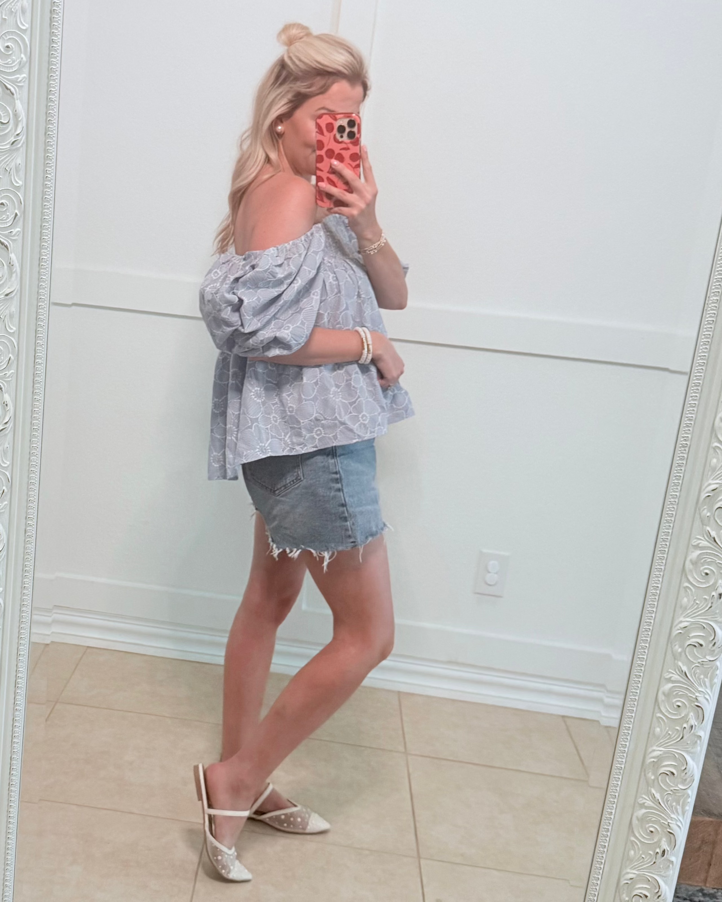 A Periwinkle Dream Smocked Blouse