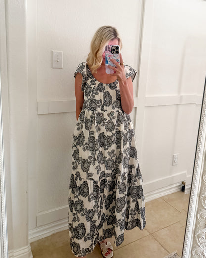 Jackie Floral Button-Up Dress