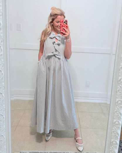 Take Me To Nantucket Blue Striped Dress