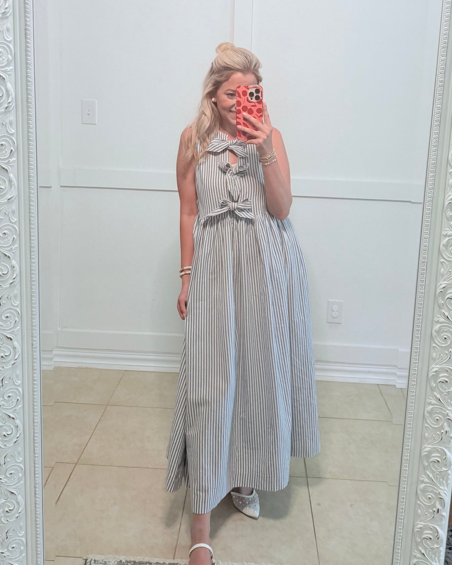 Take Me To Nantucket Blue Striped Dress