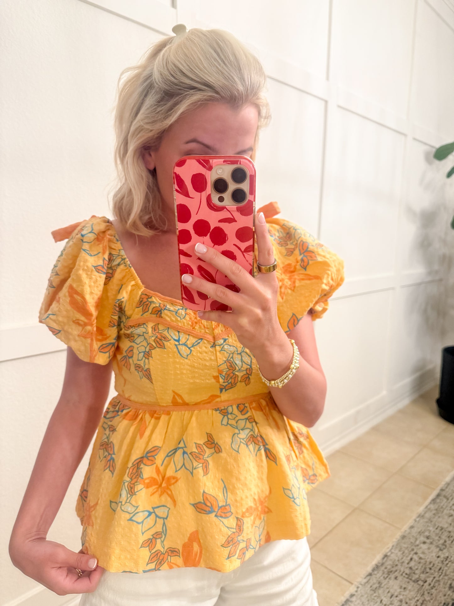 Brighton Floral Peplum Blouse